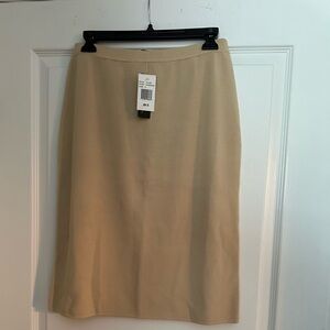Elegant Tan Pencil Skirt